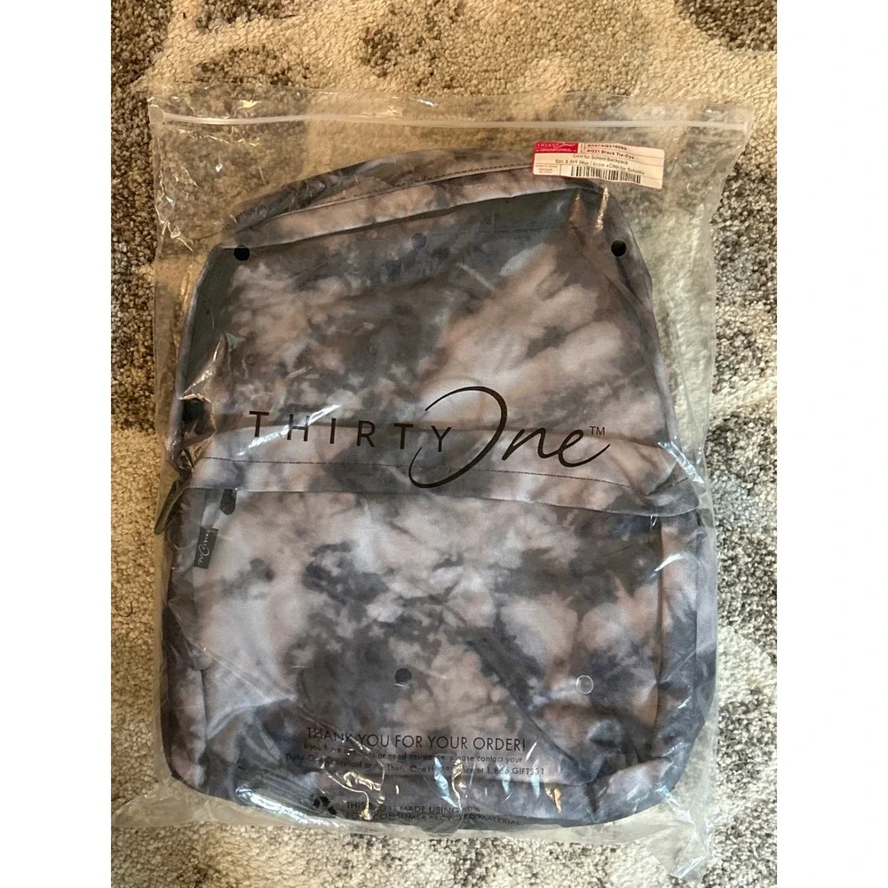 Thirty-One Backpack Cloud Tie‎ Dye Everyday Carryall School Bag